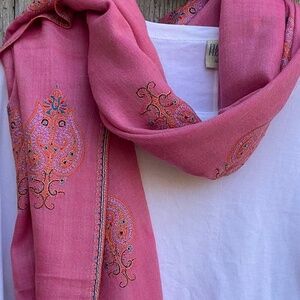Embroidered Cashmere Shawl by Yaser Shaw